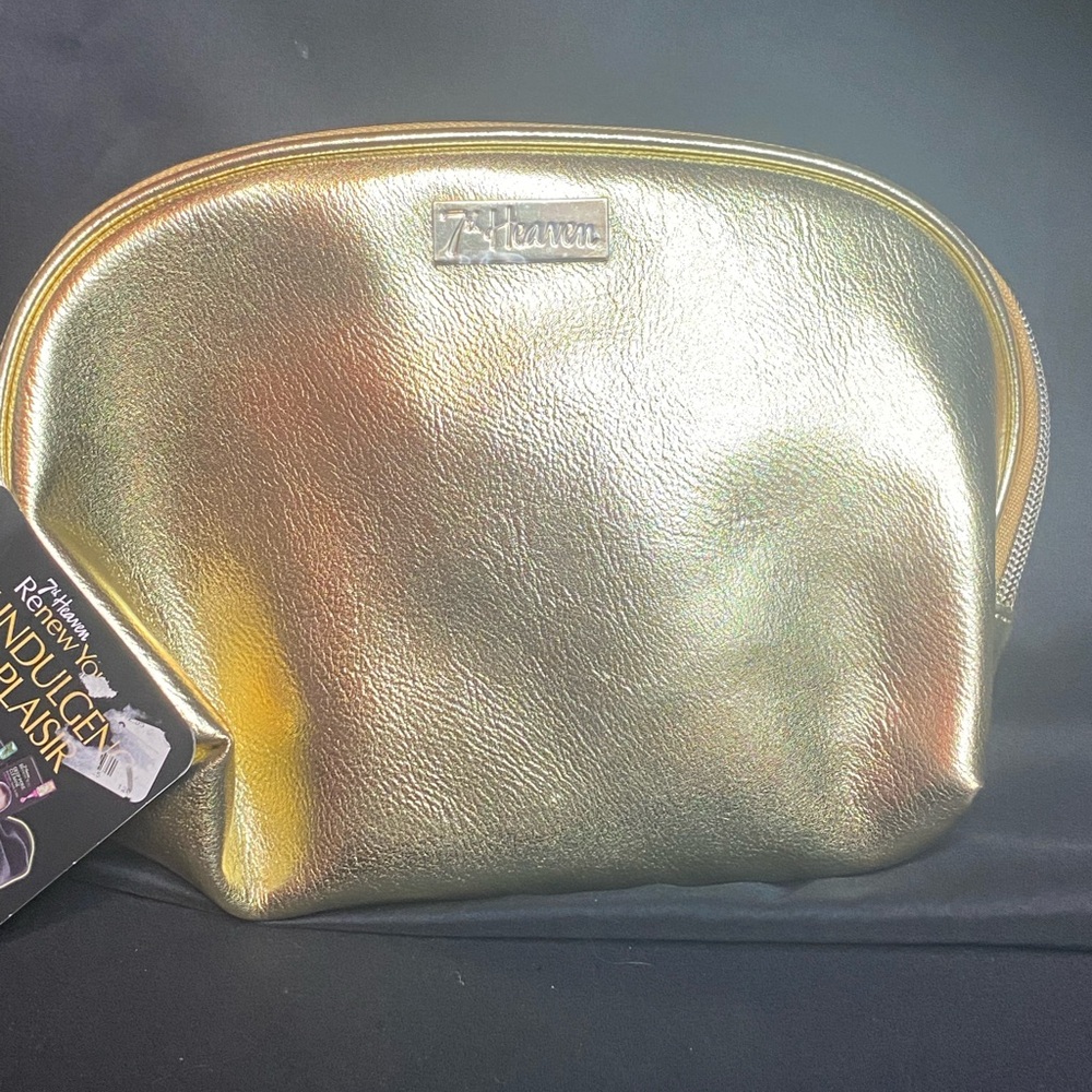 7th Heaven Gold Cosmetic Bag